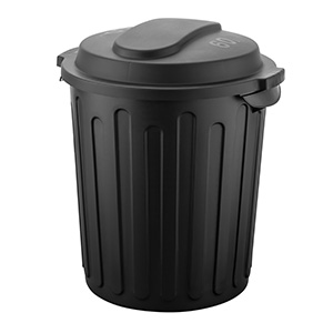 Round trash bin